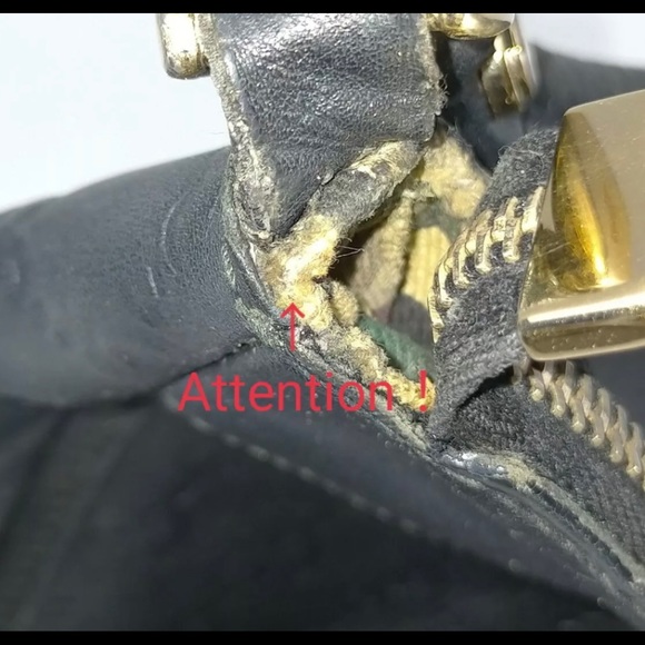 GUCCI 🌼Black Guccissima Leather Abbey Bag Silver Tone Hardware D-Ring Hobo - Picture 9 of 11